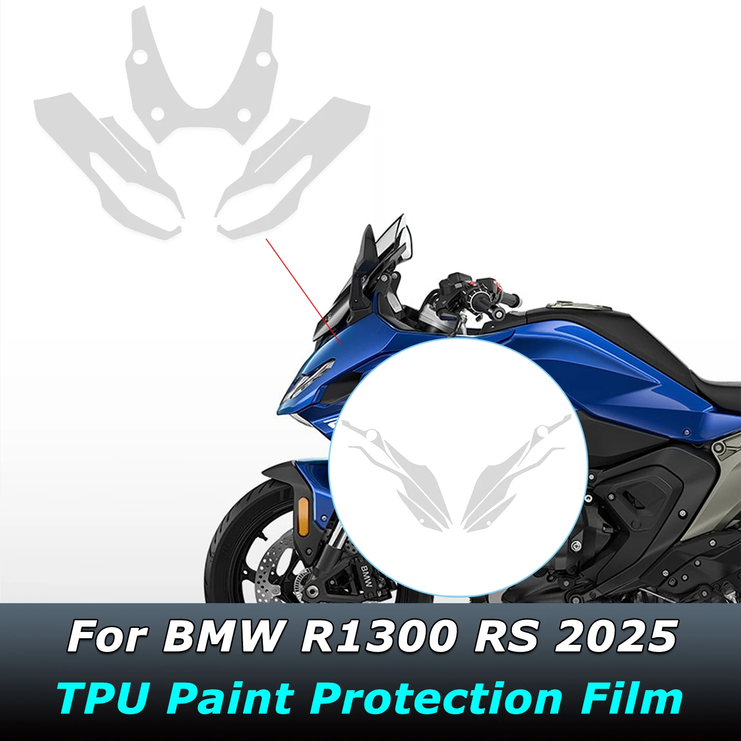 For BMW R1300 RS R 1300RS 2025 Motorcycle Paint Protective Film TPU Stickers Protect Fairing Anti-scratch Translucent Film