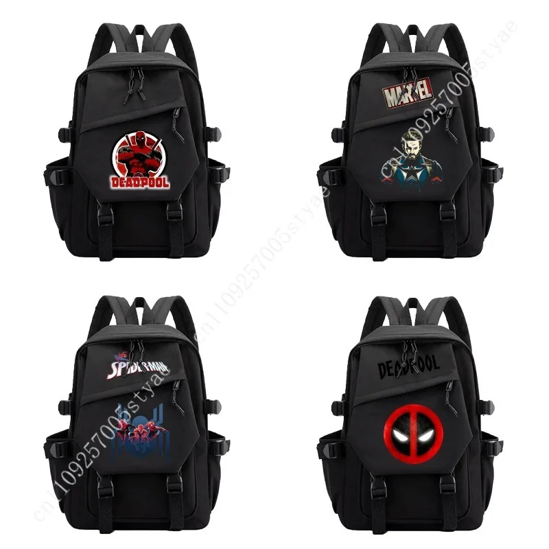 

Рюкзак с мультяшным принтом Marvel — легкая сумка для путешествий, походов и школы (размер: 29 × 13 × 42 см)