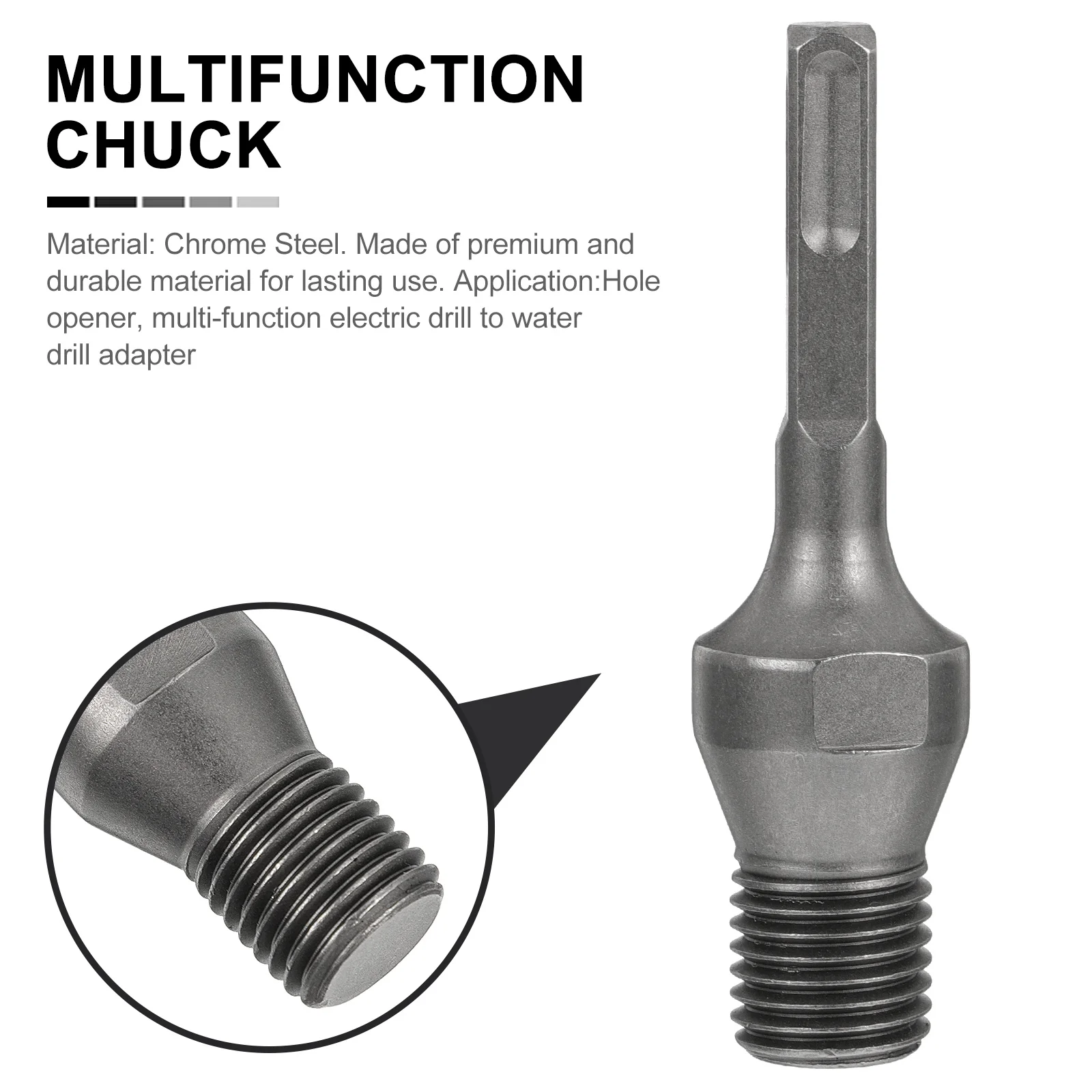 

Diamond Hole Drilling Adapter Impact Driver Converter Drill Bit Holder for Brick Wall Water Drill Bit Multifunction Chuck