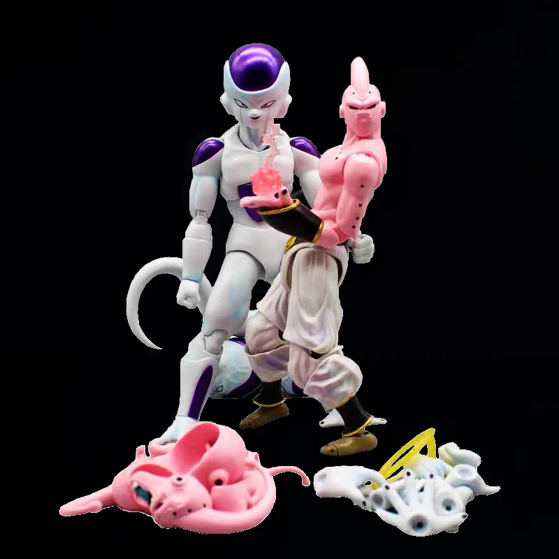 WD Dragon Ball Action Figure Buu Frieza Figures Freezer Ornaments PVC Model Anime 24cm Majin Buu Figurine Collection Toys Gifts