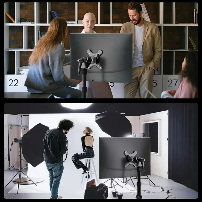 A72Z MA016 Monitor Mount Adapter Arca Quick Release 360° Rotatable Ball Heads Monitor Back Panel Mount Light Stand Adapte