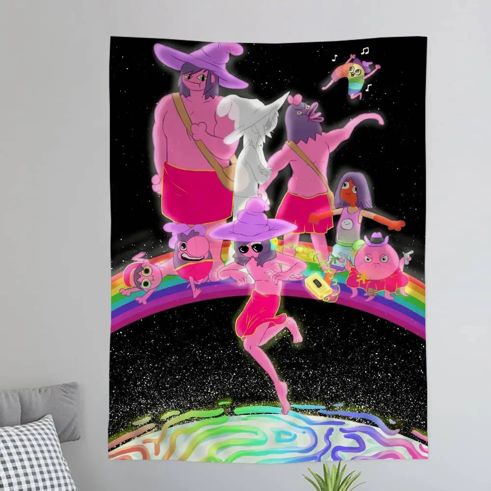 

Настенный гобелен DIY «Миднайт Госпель»: Декор для комнаты в стиле научной фантастики