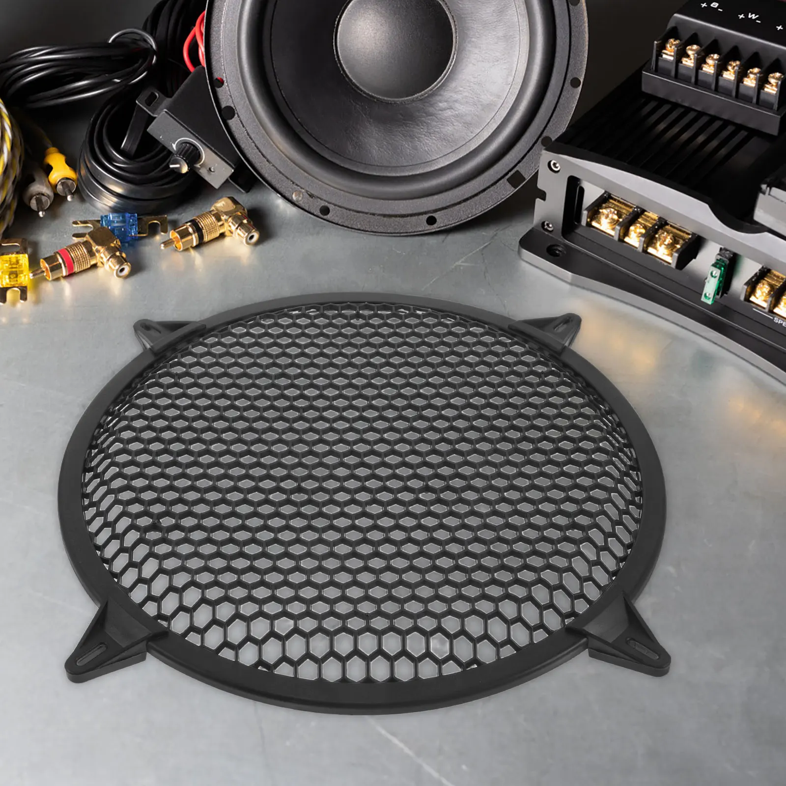 12 Inch Car Speaker Protective Grill Cover Subwoofer Audio Dust Guard Mesh Baffle Grille Protector Sound System Accessories - Image 4