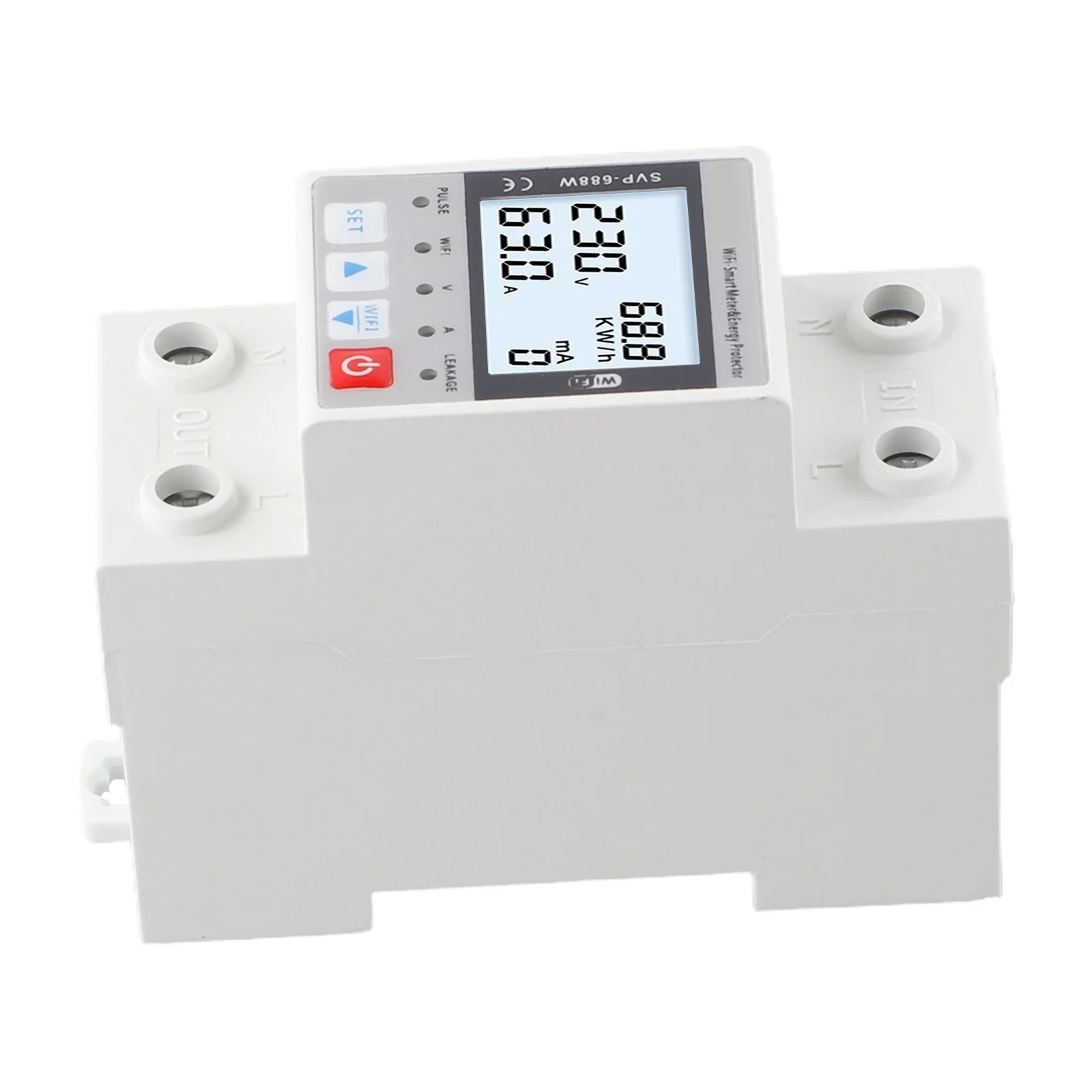 230V Leakage Voltage Protector Energy Protector Overcurrent Protection Reconnection Delay Time Under Voltage Protection