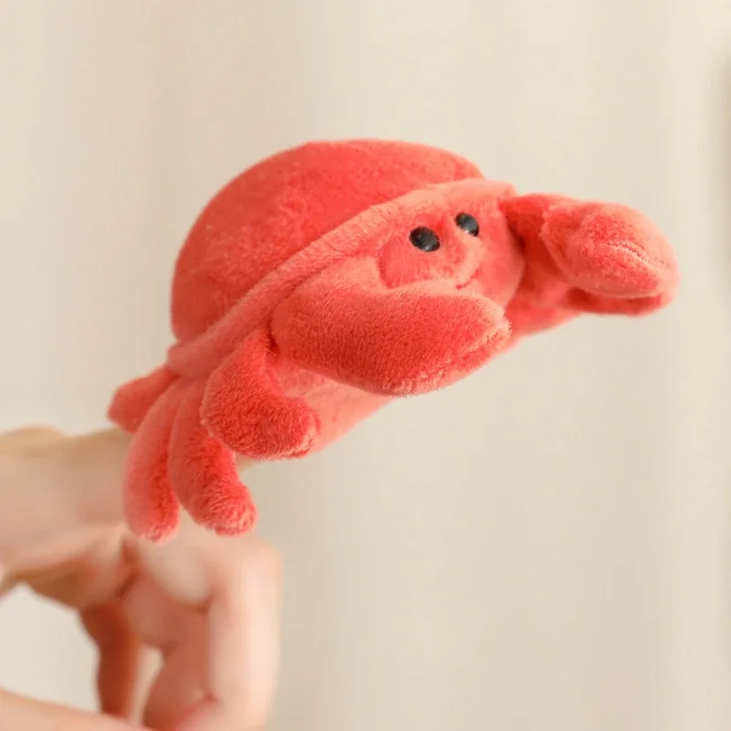 9CM Mini Fingerpuppen Lernspielzeug Für Kinder Hand Cartoon Vögel Meerestiere Plüschpuppe Handpuppen Erzählen Geschichte Geschenke – Detail 21