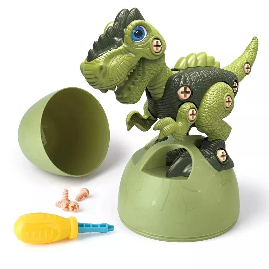 Smontare i giocattoli di dinosauro Set di blocchi di costruzione dello stelo Set di Puzzle per bambini kit di giochi giocattoli educativi con uova regalo di compleanno