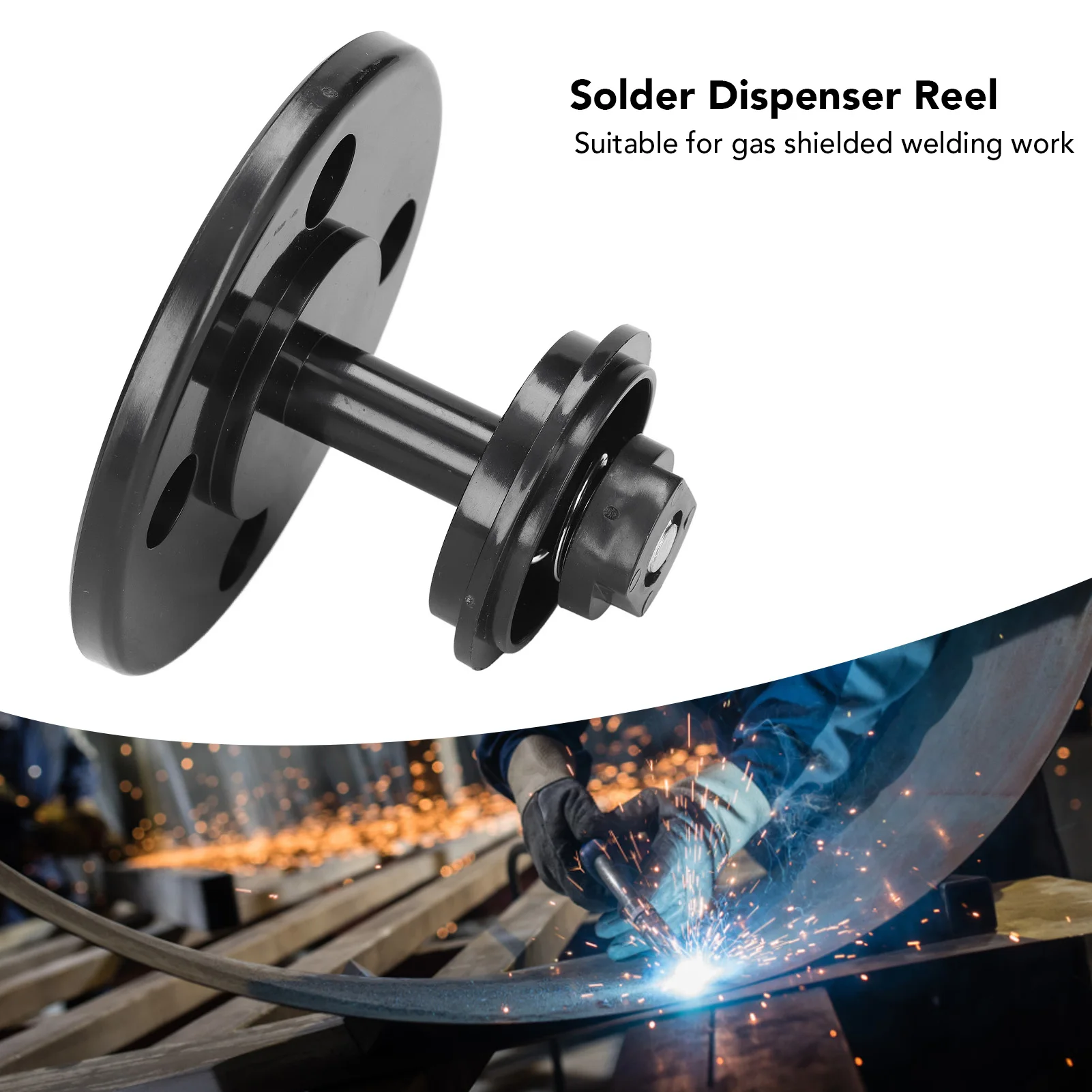 Porta bobina di saldatura regolabile in plastica ABS da 1 kg per bobina di saldatura per bobina di erogatore di saldatura con protezione a gas