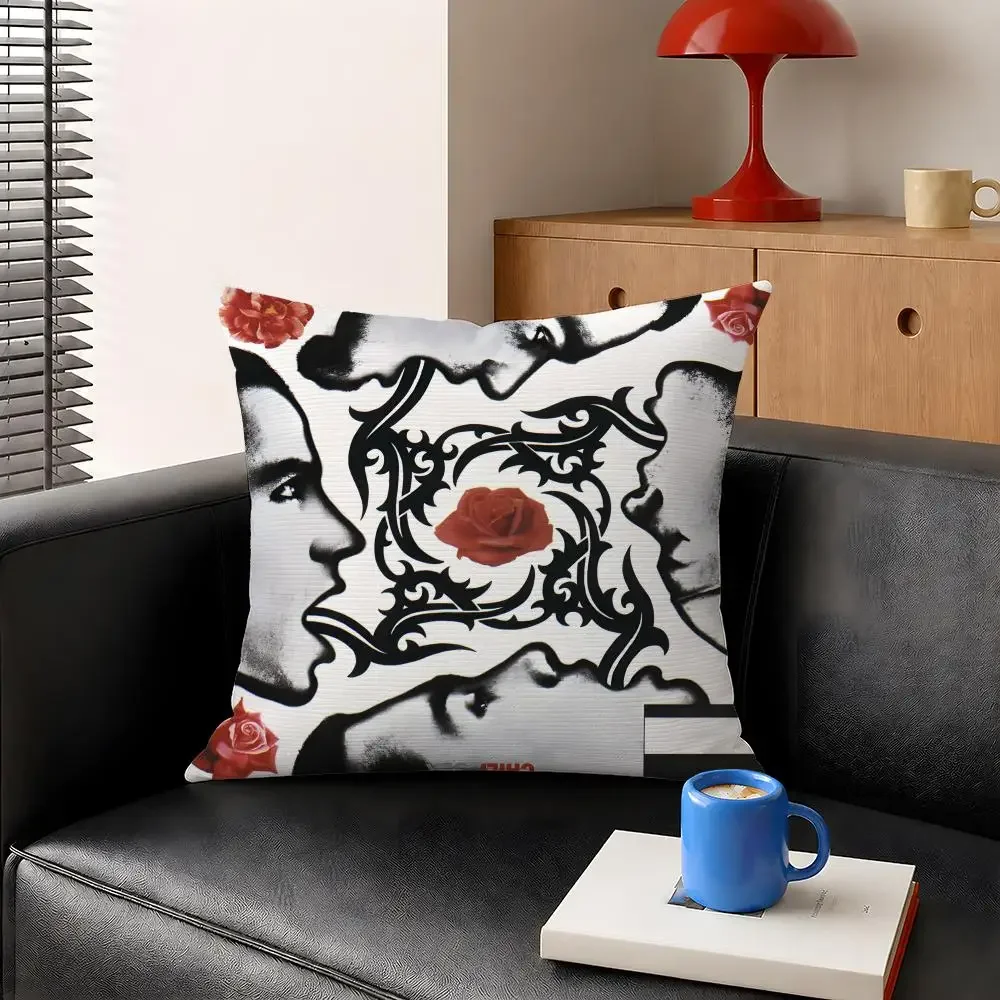 Band Red Hot Chili Peppers Funk Rock Cushion Cover Decorative Pillowcase Soft Short Plush Cozy Durable Sofa Home Decor Items
