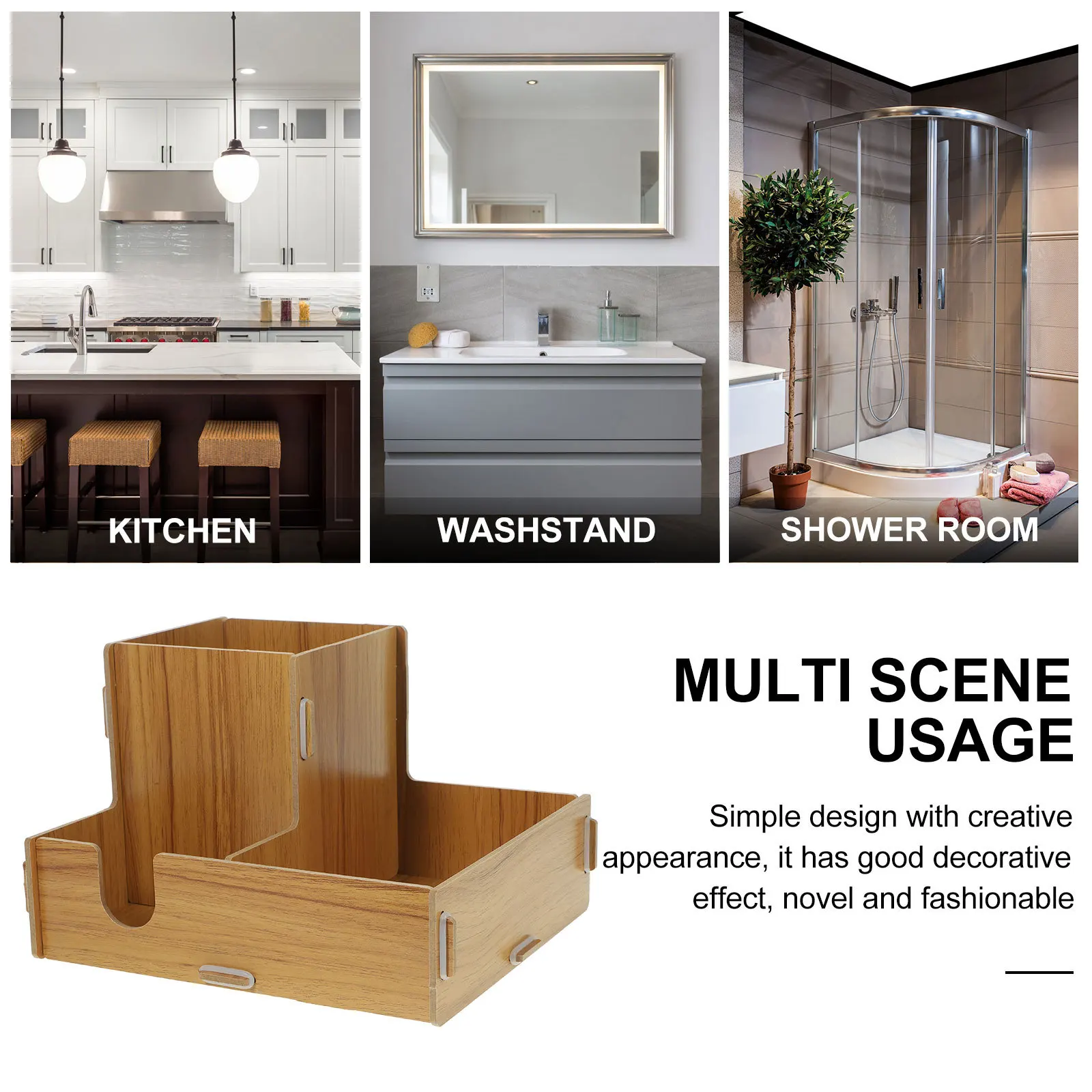 

Coffee Station Organizer Wooden Paper Cup Holder Countertop Cups Straw Organizer Desktop Cup Stand Office Accessories