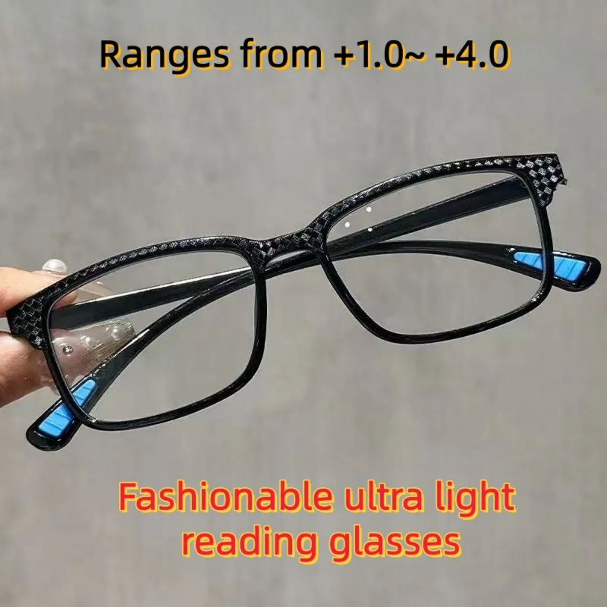 European and American fashionable middle-aged and elderly men's and women's same style anti blue light reading glasses, anti eye