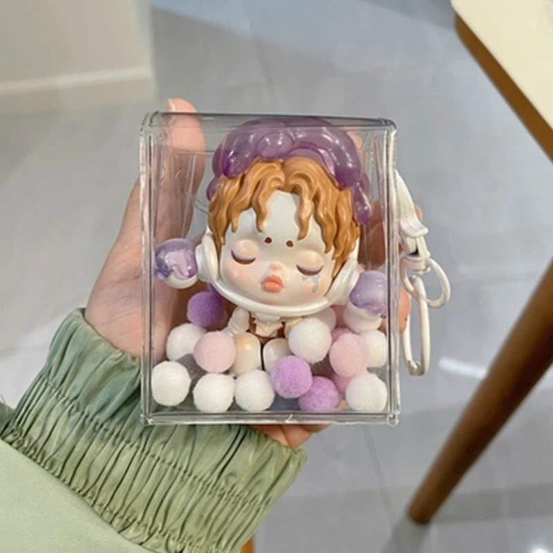 Doll Transparent Storage Box Mystery Box Cute Doll Display Pouch Bag Keychain Bag Jewelry Organizer Storage Case Thicken Wallet