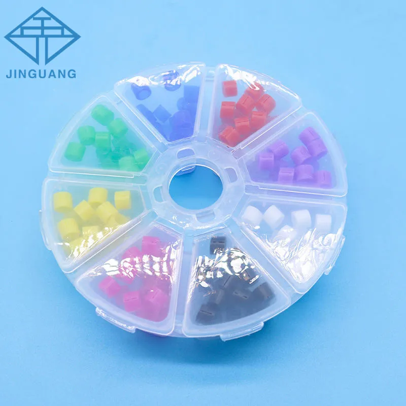 10 x 160pcs/pack Dental Autoclavable Silicone Color Code Instrument Tool Rings for Orthodontic Instruments Dental Consumables