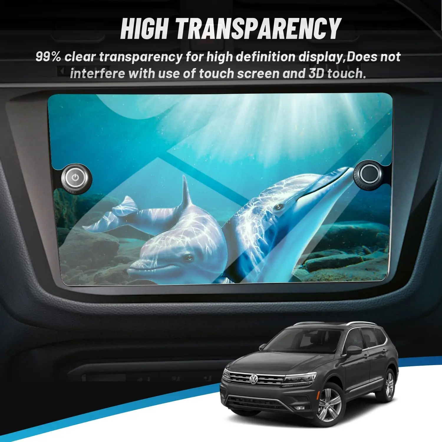 スクリーンプロテクター,2018-2022フォルクスワーゲン,ティグアン,ゼ,rライン,プレミアム,8インチと互換性のあるスクリーンプロテクター