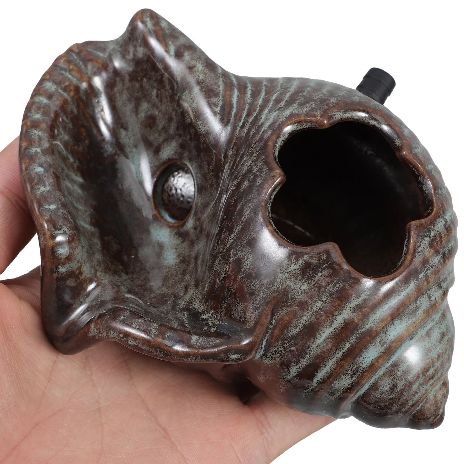 السيراميك محارة نافورة البصق حديقة ميزة المياه في الهواء الطلق رذاذ الديكور بركة خزان الأسماك المناظر الطبيعية شلال المشهد