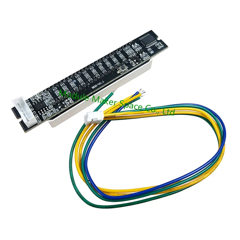 مؤشر مستوى الموسيقى LED المزدوج 12 بت قابل للتعديل سرعة الضوء VU متر مكبر صوت استيريو مجلس مع وضع AGC لتقوم بها بنفسك عدة