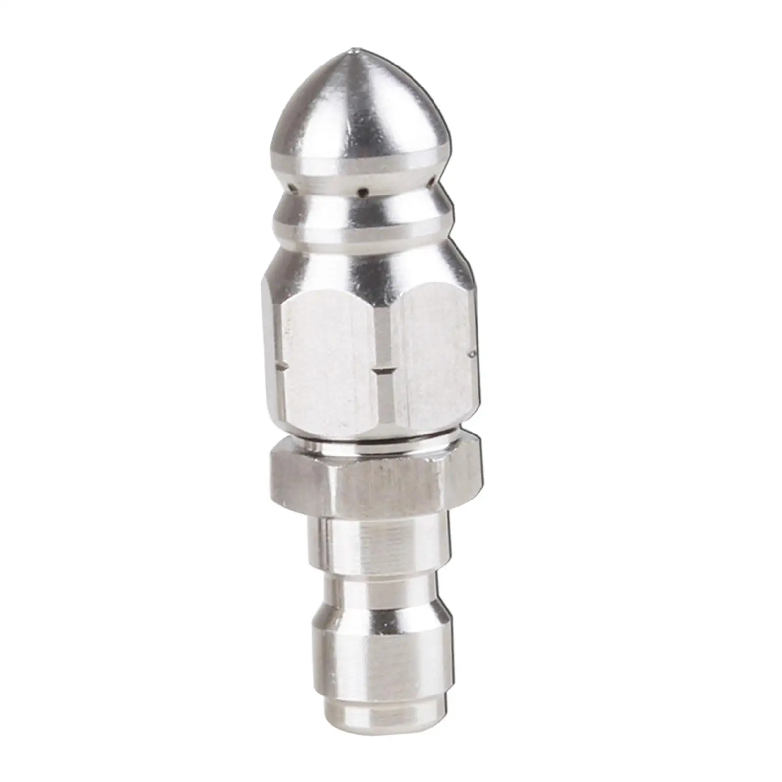 

Pressure Washer Sewer Nozzle Head 1/4" Quick Connector for Drain Pipes Sinks