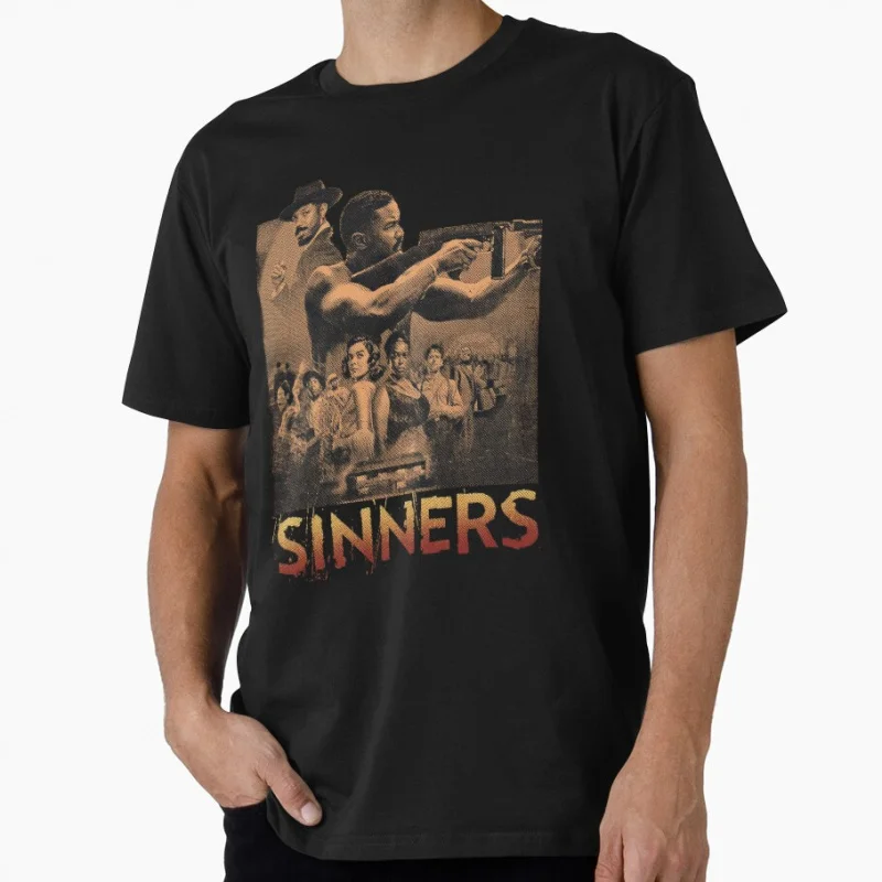 

Horror Action Movie Retro 2025 Sinners vampire Dancing With The Devil gift T shirt for men Large size Tops S-6XL printed clothes