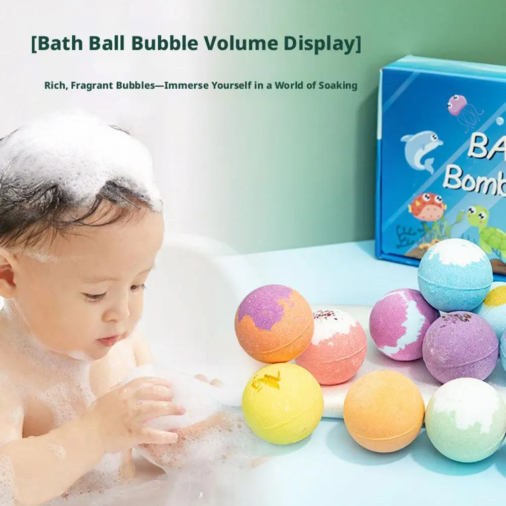 Toy Bath Salt Balls 1/6/12pcs Bath Bubble Bath Balls Children's Bath Balls Bath Salt Balls Set Suitable For Birthday Gifts view 4