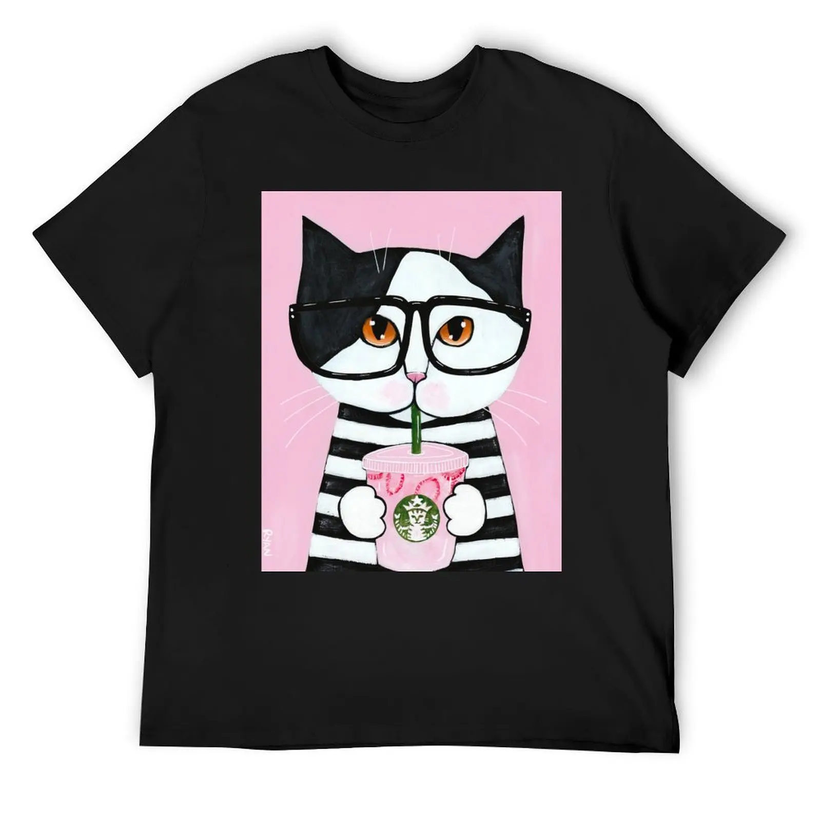 

Kitty Loves The Pink Drink T-Shirt