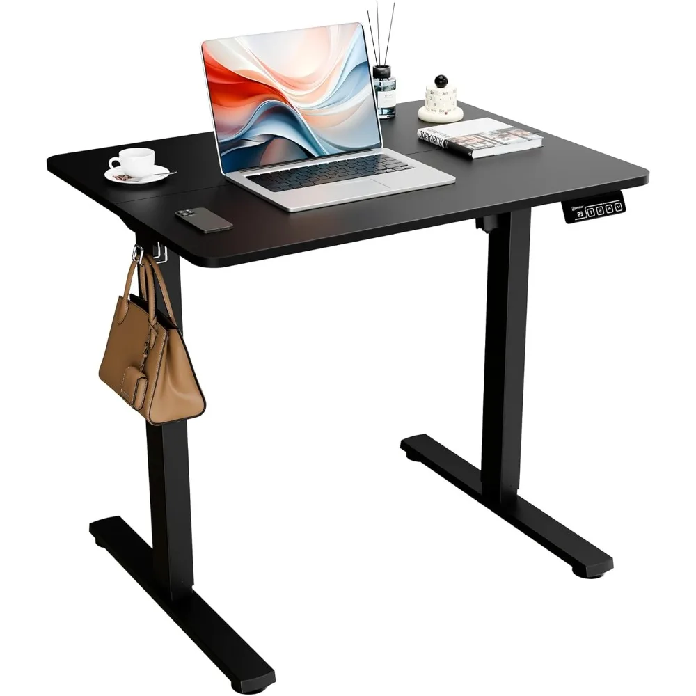 

Electric Standing Desk, 31.5" x 23.6" Height Adjustable Sit Stand Desk with Splice Board for Home Office, Computer Desk Memory P