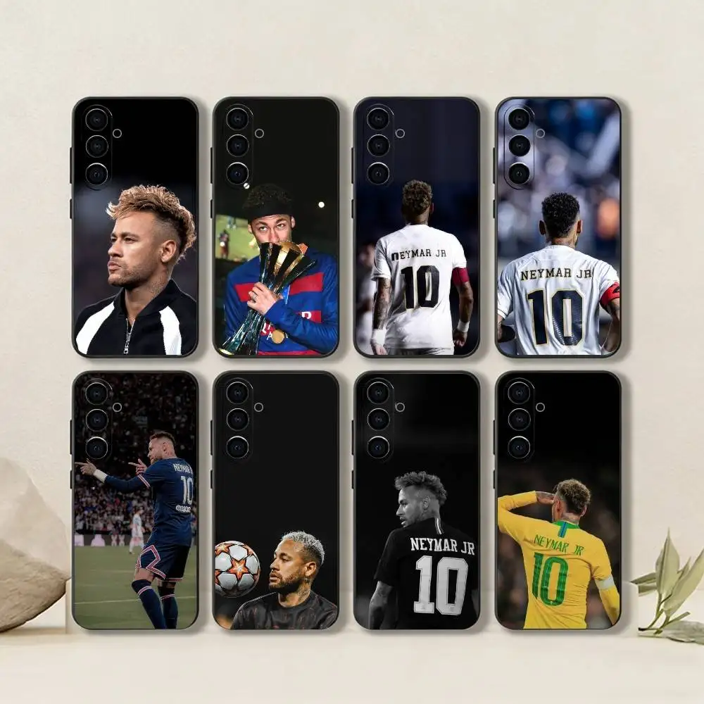 N-Neymar-Brazil-Football-Sport Phone Case Black Silicone Soft For Samsung Galaxy A73,A72,A71,A70,A53,A52,A51