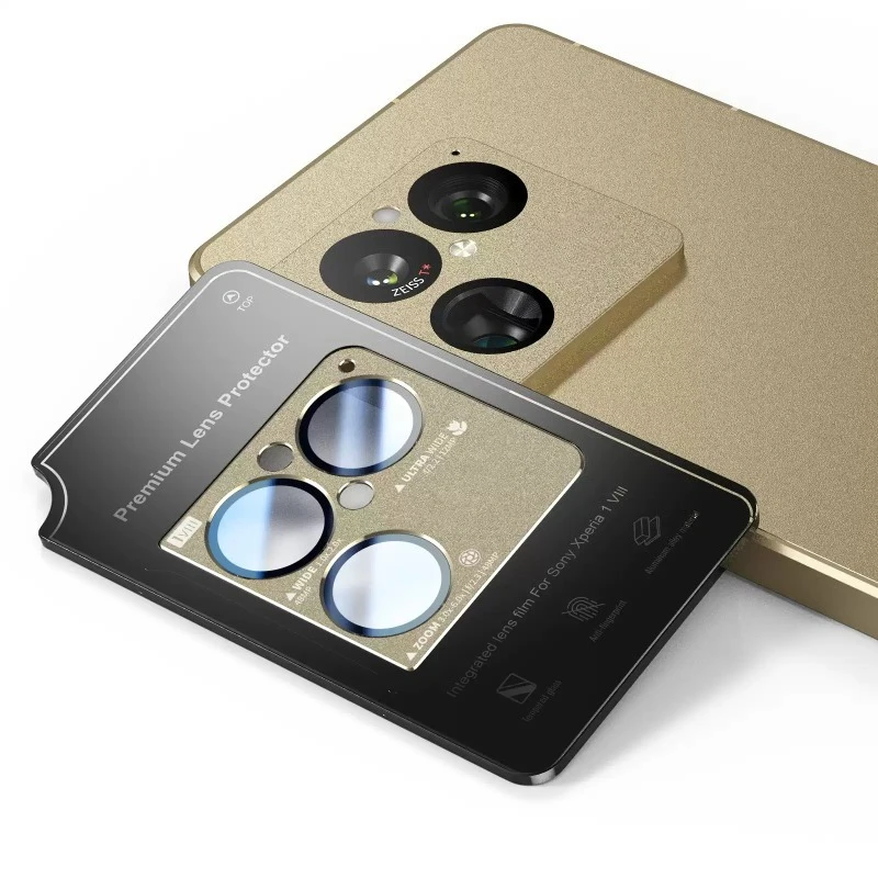 For Bear Fox Sapphire Glass Camera Lens Protector with Aluminum Alloy Frame for Sony Xperia 1 VIII