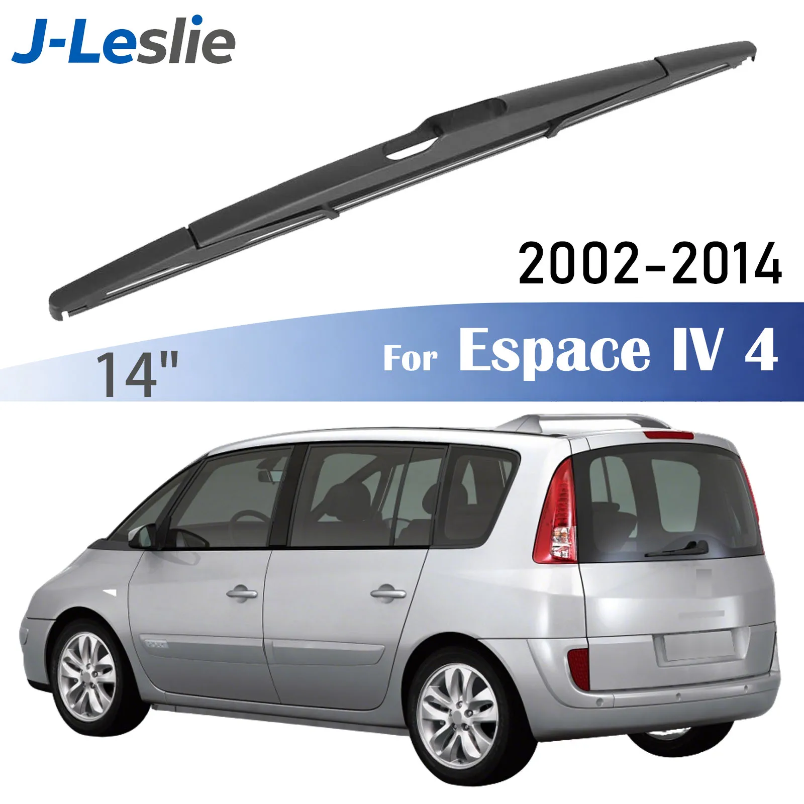 14-Zoll-Heckwischerblatt für Renault Espace IV 4 MK4 2002-2014 Windschutzscheibenwischer Fensterreinigungsbürsten Zubehör scheibenwischer Hinten Heckwischerarm