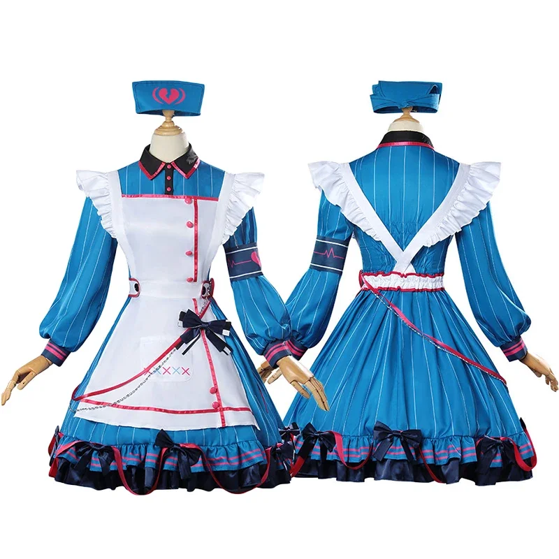 

Anime Miku:Colorful Stage ASAHINA MAFUYU Cosplay Costume Girl Lolita Dress Maid Uniform Carnival Halloween Clothes