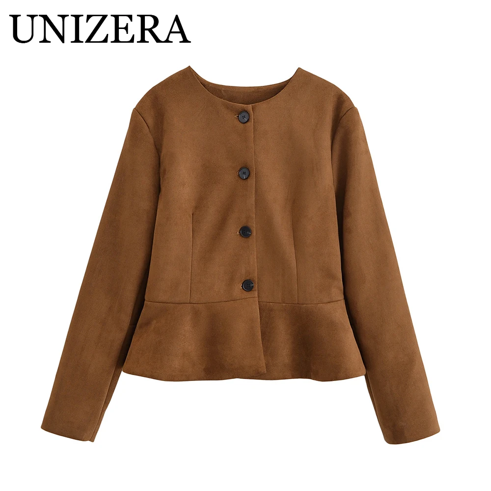 

European and American style autumn new product women's clothing simple and versatile casual long sleeved jacket jacket