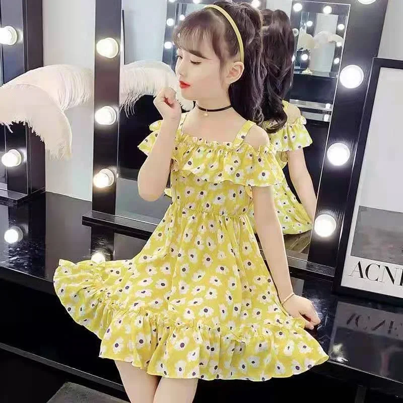 Girls Dress Summer New Floral Dress 2024 Girl Fashion Princess Dress Flower Girl Dresses for Weddings Kids Clothes 8 10 12 Years