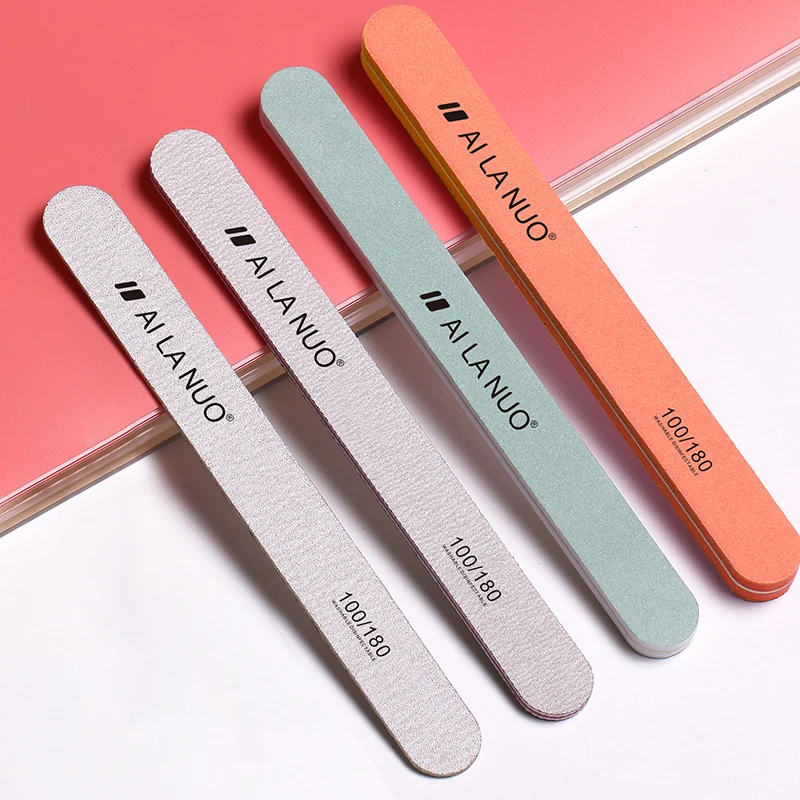 

5pcs Nail Files 80/100 Grit Double Side Buffing Sanding File Ongle Manicure Grinding Buffer Professional Nails Accessories Tools