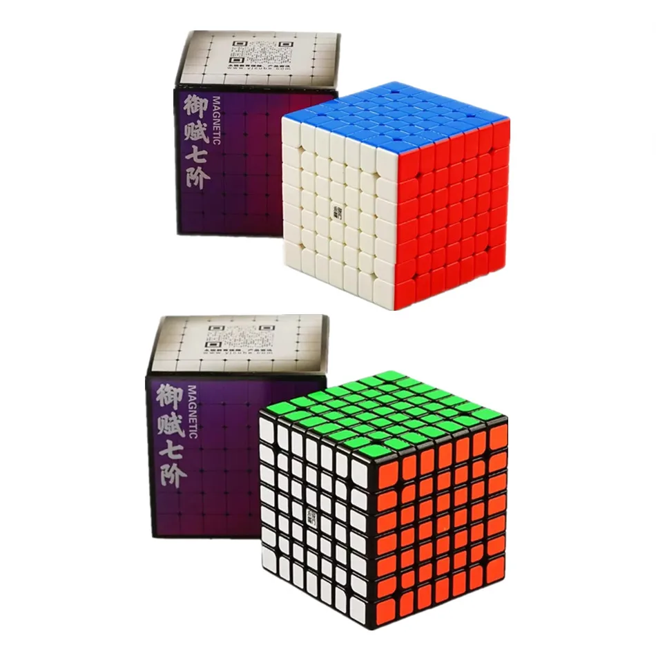 

Yongjun Yufu V2M 7x7x7 Магнитный магический куб без наклеек Профессиональная головоломка Speed Cubo Magico YJ 7x7 Развивающая игрушка в подарок