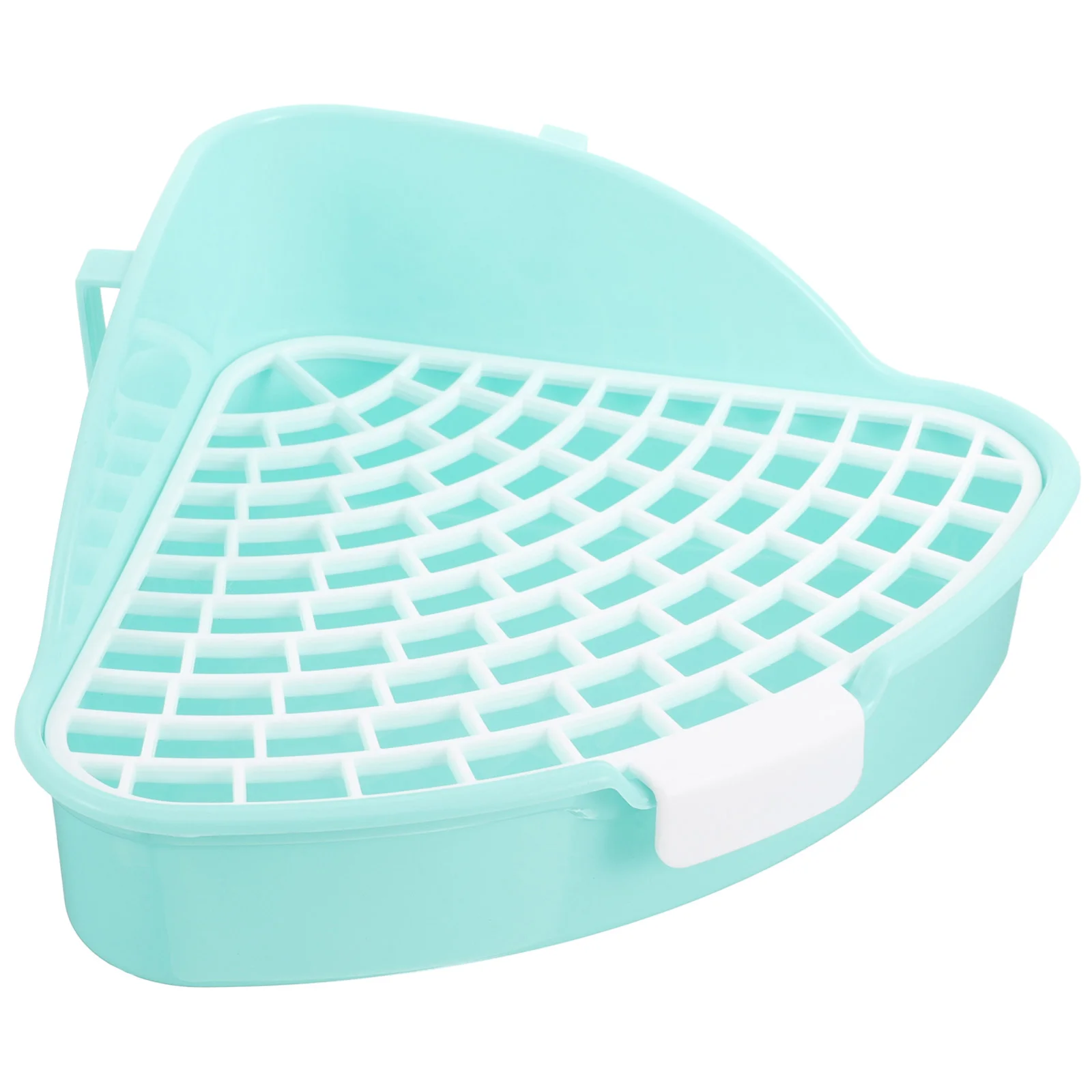 

Little Critters Pet Triangle Potty Hamster Rabbit Litter Pan Indoor for Dogs Bedpan Bunny Trainer Toilet Sky-blue Tray