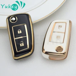 TPU 2 Button Car Key Case For Nissan Qashqai J11 X-trail Trail Murano MAXIMA ALTIMA Juke Micra Tiida Pulsar 2014-2018 Auto Parts