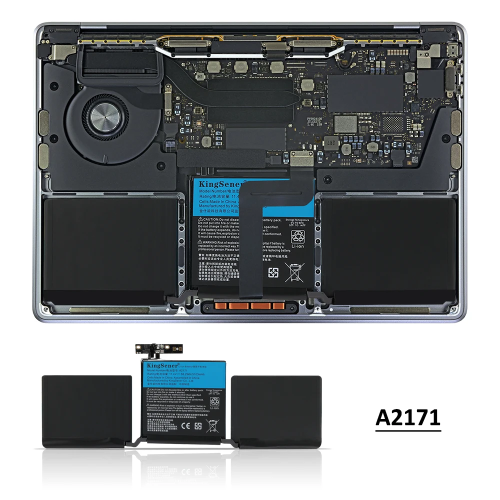 KingSener A2171 Laptop-Akku für Apple MacBook Pro Retina 13,3 Zoll A2159 2019 Jahr 13 Zoll A2289 A2338 2019 2020 Kostenlose Tools