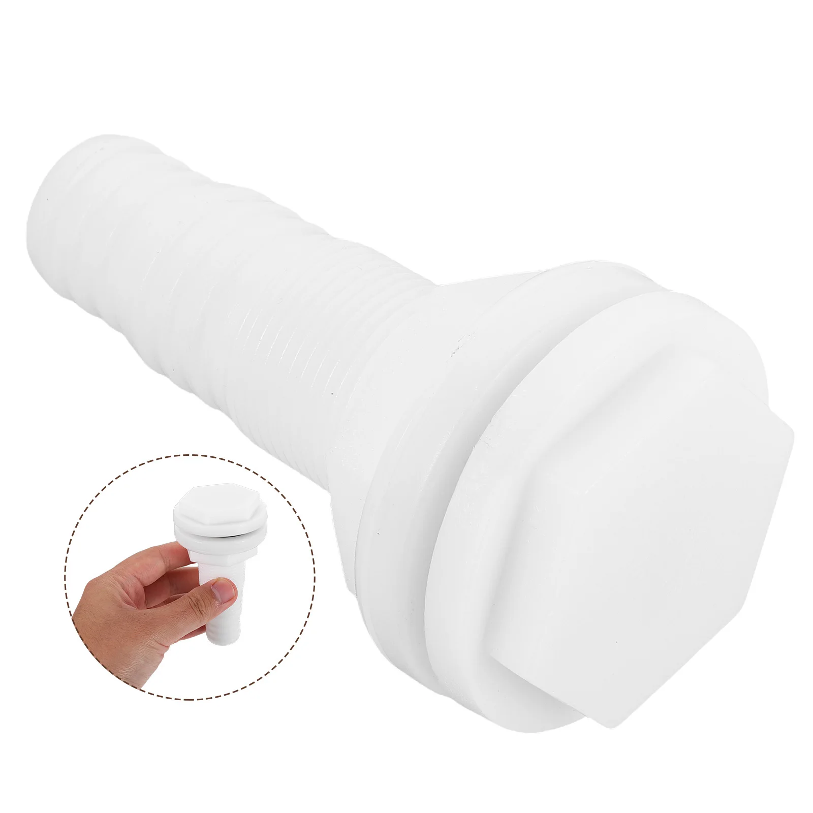 صمام تصريف القارب البلاستيكي البحري، موصل تصريف سطح السفينة المتين لقارب صغير، مضخة نزح، قابس التصريف البحري