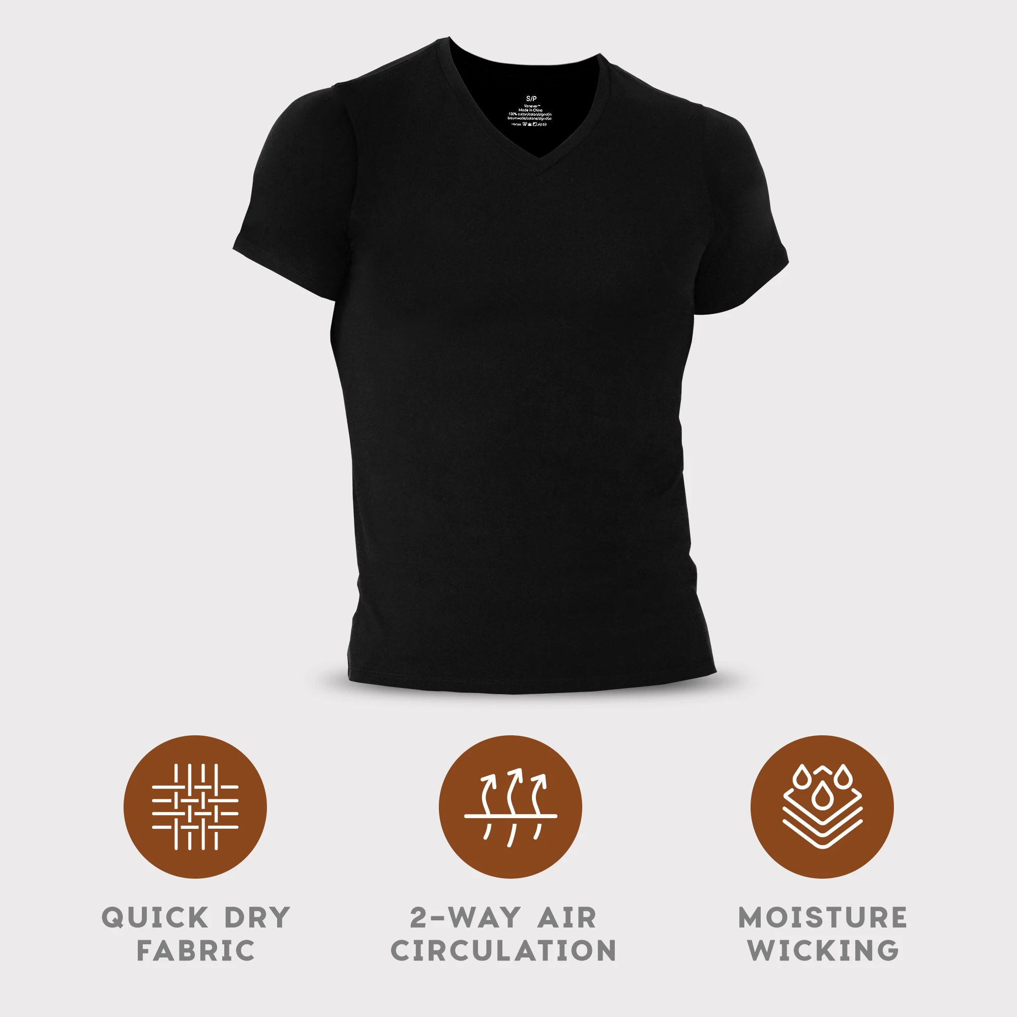 

VANEVER 3 шт. хлопковая футболка для мужчин, однотонные футболки с v-образным вырезом, мягкие удобные повседневные мужские майки, топы для тренировок по бегу