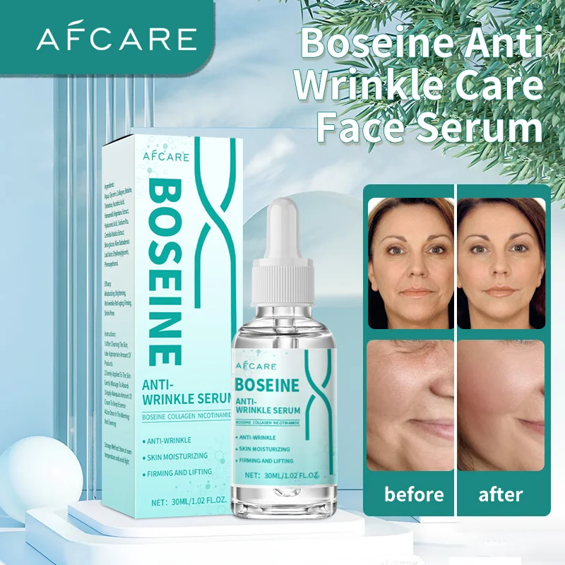 

Boseine Anti Wrinkle Face Essence Anti-aging Fade Fine Lines Pro-Xylane Facial Serum Mild Moisturizing Skincare Products