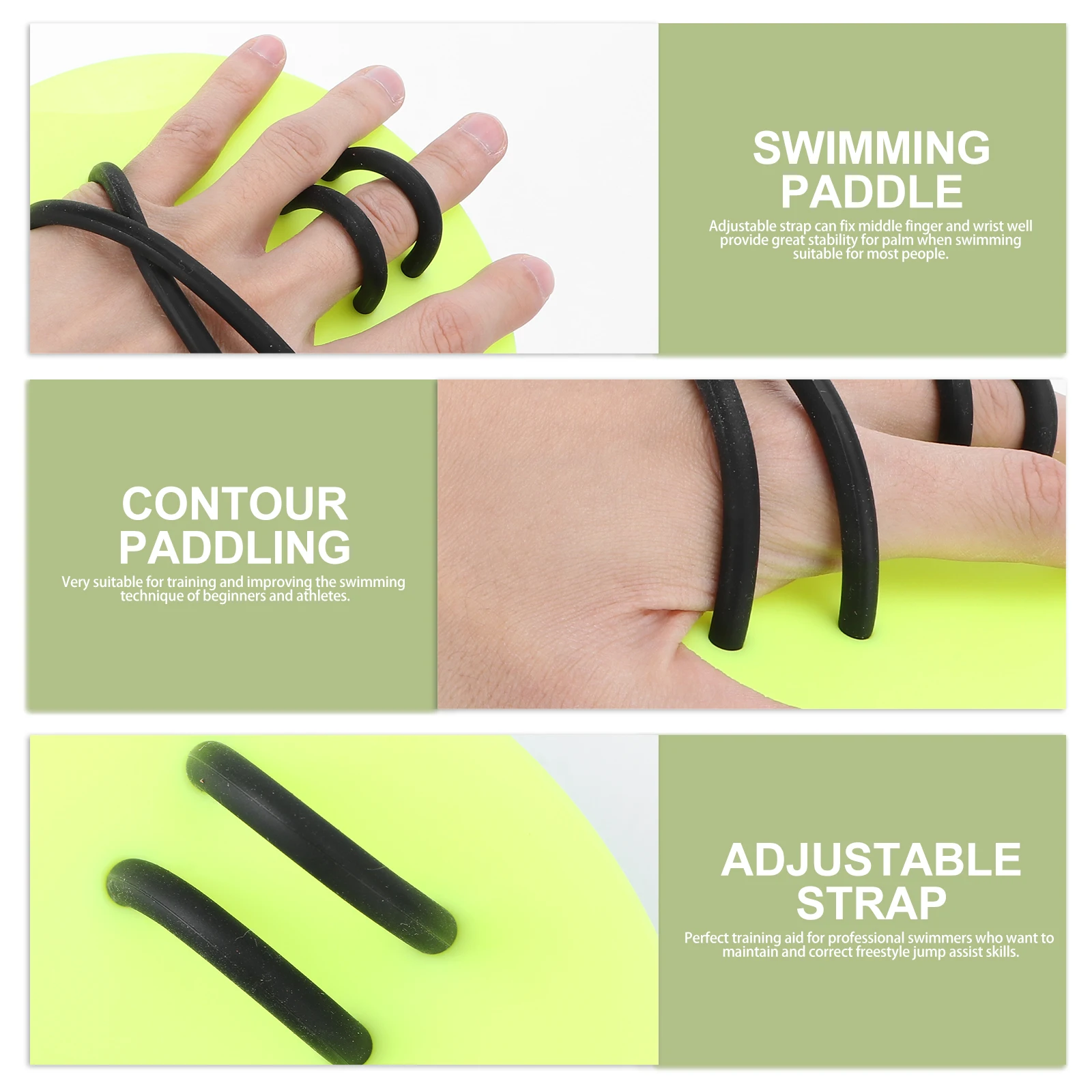 

Swimming Webbing Webbed Gloves Lessons Equipment Paddle Paddling Palm Flippers Hand Mitts