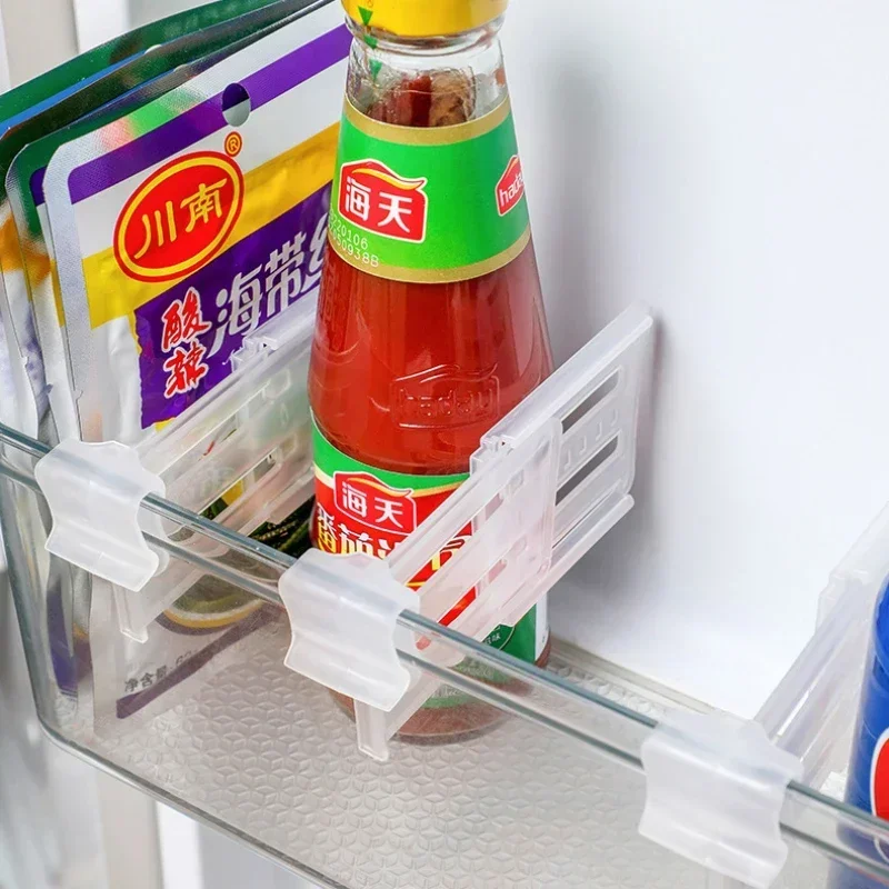 Seasoning Divider Fridge Clip-on Partition Beverage Refrigerators Food Board Adjustable Shelf Sorting Bookend Side Door