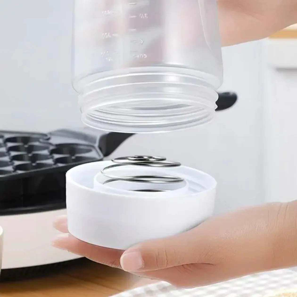 Pancake Batter Bottle Battler Mixer With Blender Ball Wire Whisk For Restaurant Baking Pancakes Cupcakes Muffins Crepes And More image 6
