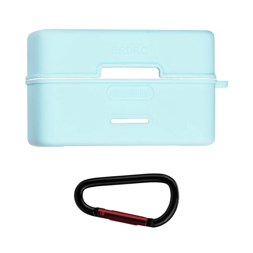 Para dji microfone mini caixa de carregamento caso protetor de silicone à prova de gota microfone sem fio protetor de silicone caso de silicone macio