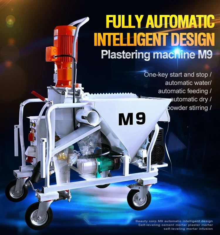 Dry Mixed Mortar Putty Gypsum Plaster Spraying Machine/Automatic Plastering Machine Factory Supply High Quality
