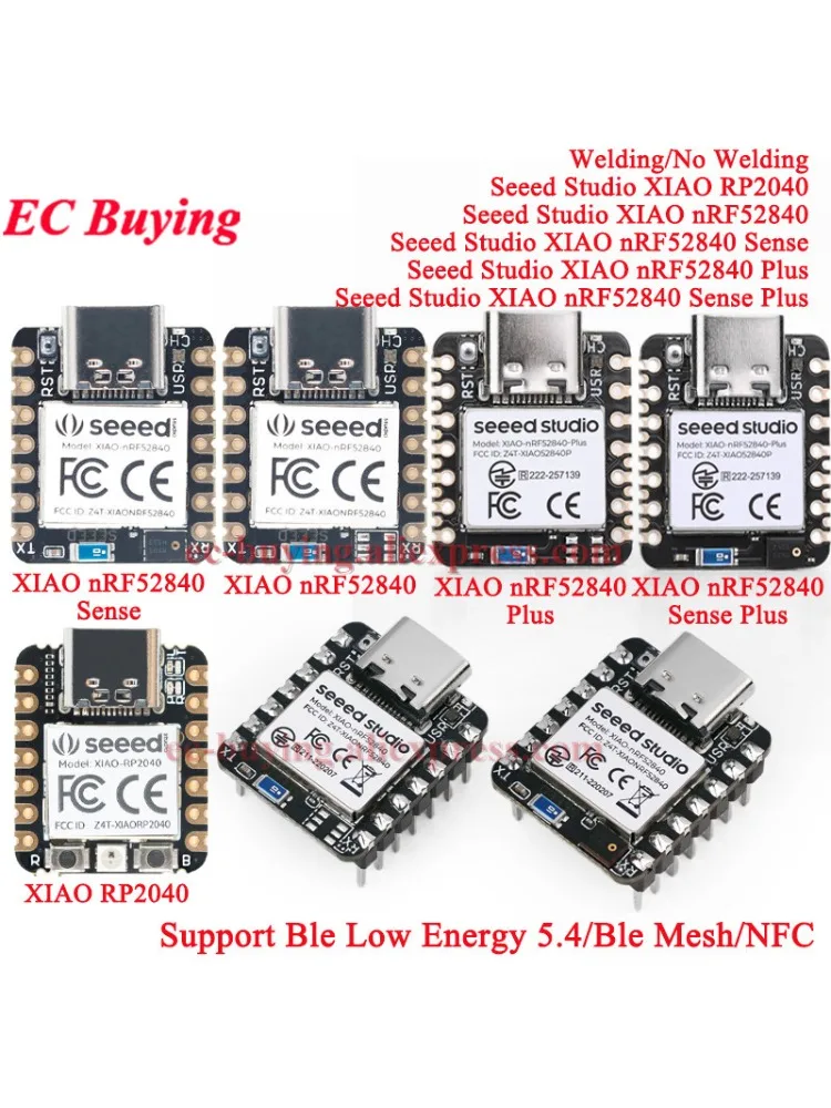 10 szt./1 szt. Seeed Studio XIAO BLE NRF52840 SENSE Plus RP2040 Moduł kompatybilny z Bluetooth dla Arduino Nano Mikrokontroler — zdjęcie produktu 7