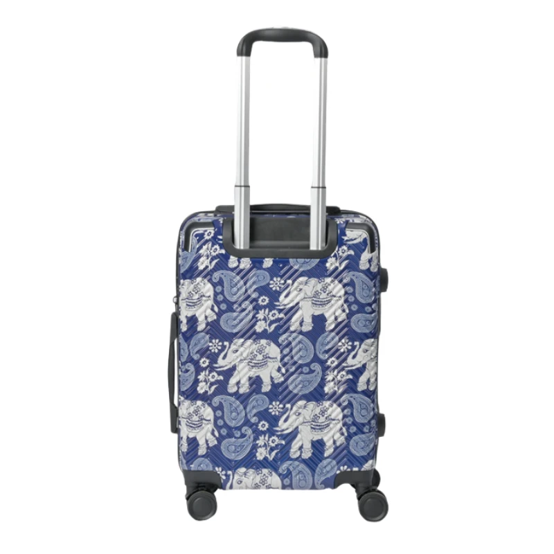 Double Handle Trolley Suitcase for Travel, Double Layer Explosion-Proof Zipper Luggage with Alloy Corners & TSA Lock