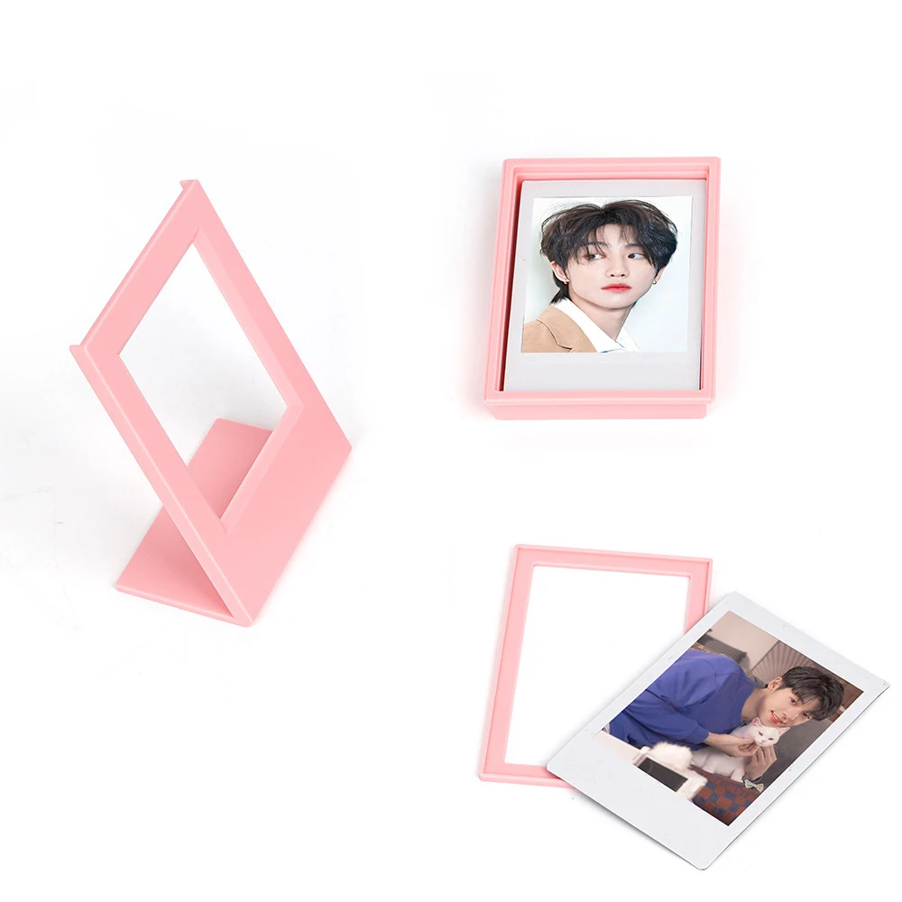 2-5PCS/INS Photo Frame Colorful Picture Frame 3 Inch Mini Instax 12 11/8 Camera Album for Card Picture Holder Desktop Decoration