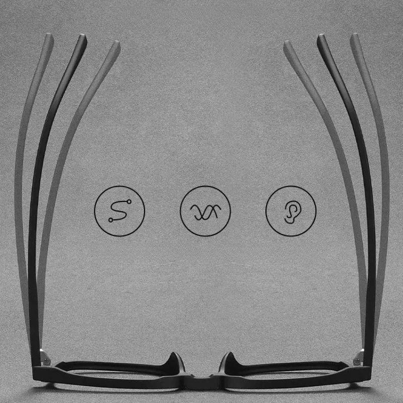 OLLYMURS Occhiali quadrati ultraleggeri Uomo Donna Occhiali miopia flessibili Occhiali da vista con montatura da vista TR90 di grandi dimensioni