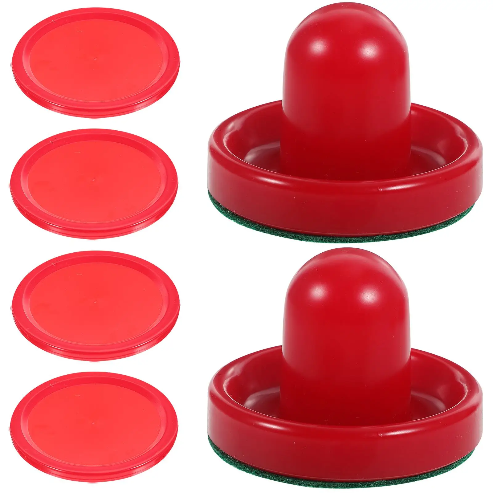 

8Pcs 76MM Mini Air Hockey Table Air Hockey Game Pushers Pucks Replacement for Game Tables Goalies Header Kit Mini Air Hockey