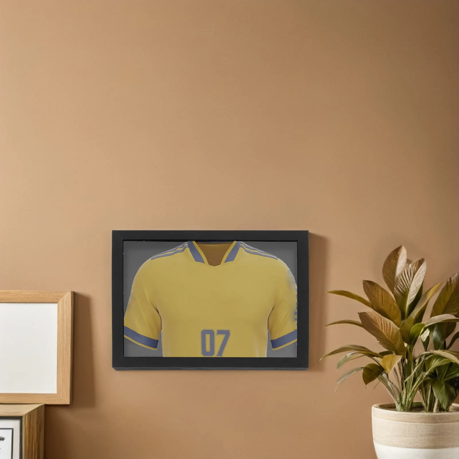 Clear Wooden Jersey Display Frame Shadow Case for Football Soccer Basketball Baseball Shirts T Shirt Display Stand Signed Jersey