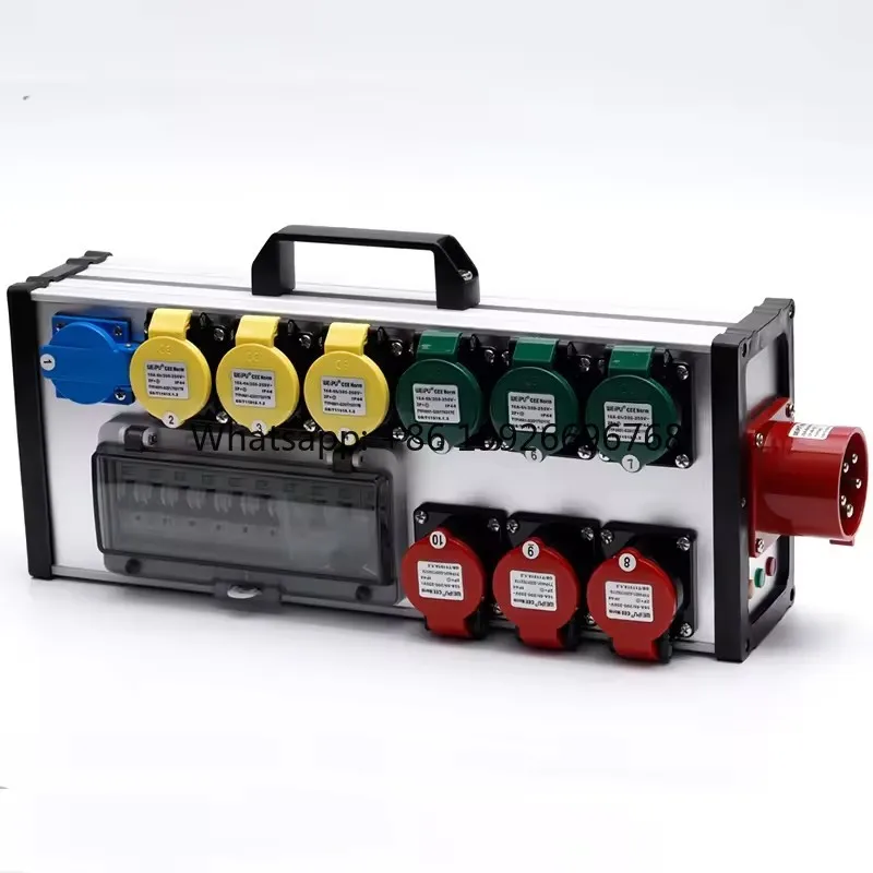 9-way Power Distribution Box Power Box Stage Performance LED Large Screen Light Sound Portable Power Distribution Through Box